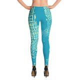Kellington (set in US): Leggings Lime/Teal