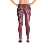 Contomaco (set in Mexico): Leggings Maroon
