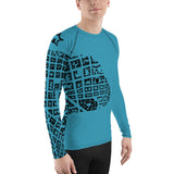 Port Lettendorp (set in South Africa): Men's long-sleeve Athletic Shirt Blue